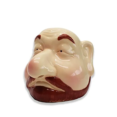 Winkee Chefkoch - Eitrenner - Der lustige Eitrenner mit Gesicht | Praktischer Eigelb-Trenner aus Keramik | Yolk Egg Separator Chef | Geschenk zu Weihnachten, Ostern, Geburtstag, Valentinstag