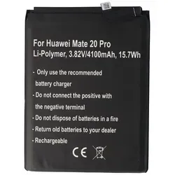 Akku passend für Huawei Mate 20 Pro, Huawei P30 Pro Li-Polymer, 3,82V, 4100mAh, 15,7Wh, built-in, ohne Werkzeug