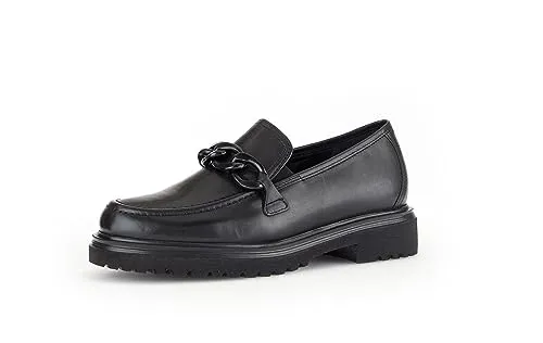 Gabor Damen Slipper | Frauen Slip On | Wechselfußbett | Komfortable Mehrweite (H) | schluepfschuhe | Slip-ons | schwarz (schwarz) | 39 EU - 6 UK