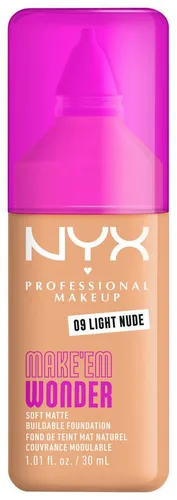 NYX PROFESSIONAL MAKEUP Foundation MAKE 'EM WONDER FOUNDATION, perfekter No-Makeup-Makeup-Look bis zum Full Glam