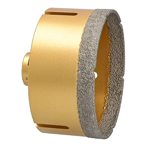 BTEC Fliesenbohrkronen mit M14 Aufnahme für Feinsteinzeug Fliesen Bodenfliesen Granitfliesen Naturstein uvm Fliesenbohrer für Winkelschleifer Lochsäge 100 mm