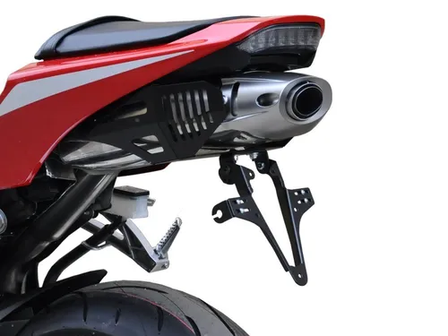 ZIEGER Kennzeichenhalter für Honda CBR 600 RR 2013-2017 - Hochwertige Kennzeichenhalterung aus pulverbeschichtetem Metall, ideal für Straßenmotorräder. Perfekte Passform und einfach zu montieren, für ein stilvolles Upgrade.