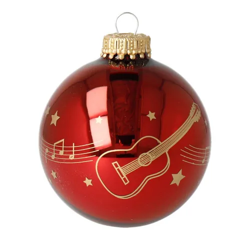mugesh Weihnachtsbaumkugel Weihnachtskugel Kling Glöckchen mit Instrument, für Musiker
