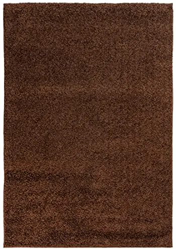 Mazovia Hochflor Shaggy Teppich 140 x 200 cm - Pflegeleicht und Weich - Moderner Hochflor-Teppich für Wohnzimmer und Schlafzimmer, 30 mm Florhöhe, pflegeleicht und robust. Ideal für jeden Raum, schafft eine gemütliche Atmosphäre und ist leicht zu reinigen.