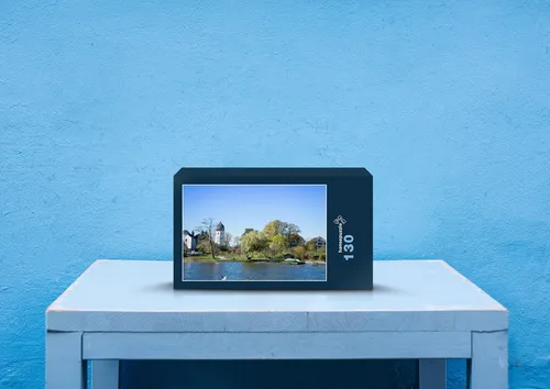 hansepuzzle 20554 - Chiemsee Puzzle, 130 Teile, Natur, 28,7 x 20,0cm mit hochwertiger Aufbewahrung, Kartonbox und wiederverschließbarem Beutel