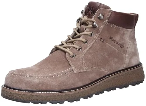 Pius Gabor Herren Stiefel, beige (dunemocca), Gr. 7 - Sportliche Stiefelette aus weichem Veloursleder mit Warmfutter, ideal für Alltag und Freizeit. Praktische Schnürung und Reißverschluss ermöglichen einen einfachen Einstieg.
