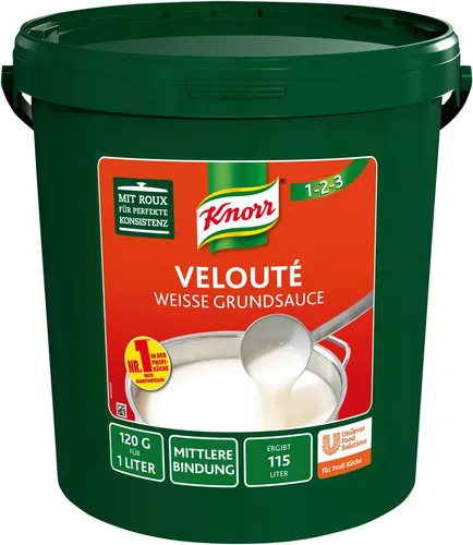 Knorr Saucen, Knorr Veloute Grundsauce weiss als Trockenmischung 12500g Packung