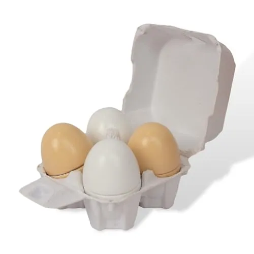 Hölzerne Eier, 4PCS Ostereier schneiden Spielzeug aus Holz Spielen Lebensmittel vorgeben Spielen Lebensmittel-Sets für Kinder frühe Entwicklung, Weihnachten Geburtstag Geschenke