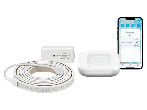 HOMEMATIC IP Starterset Lightstrip Set + Access Point 2 – Smart Beleuchtung