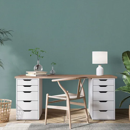 Vliestapete Elle Einfarbig Textil Optik Modern Struktur Grün 10444-07 (3,47€/1qm