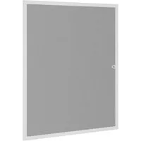 vidaXL Insektenschutz für Fenster 100x120 cm - Fliegengitter mit robustem Aluminiumrahmen und UV-beständigem Glasfasernetz, ideal zum Schutz vor Insekten und für frische Luft. Einfache Montage ohne Bohren, anpassbar für jede Fenstergröße.