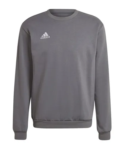 adidas Herren Entrada 22 Sweatshirt, Team Grey Four, M - Stylisches Sweatshirt für Herren, aus 70% Baumwolle und 30% recyceltem Polyester, ideal für Freizeit und Sport.