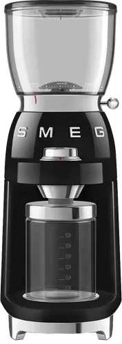 SMEG CGF11BLEU Schwarz - Premium Bohnenmühle - Kaffeemühlen mit 30 Mahlgrad-Einstellungen, 450 U/min und 350g Bohnenbehälter. Ideal für frisch gemahlenen Kaffee für 1 bis 12 Tassen. Automatische Abschaltung für Sicherheit und Energieeffizienz.