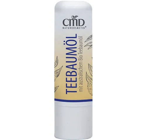 CMD Naturkosmetik Lippenpflegestift Teebaumöl Lippenpflege 4,5g, Besonders empfehlenswert für alle, die zu Lippenbläschen neigen