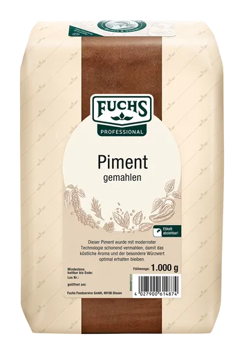 Fuchs Prof Piment gemahlen Einzelgewürze 1kg 4027900614874