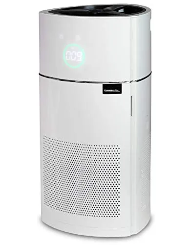 Comedes Lavaero 900 - Leistungsstarker Luftreiniger mit H13-HEPA Filter - Luftreiniger für Räume bis 60 m², entfernt 99,95 % der Mikropartikel und bindet unangenehme Gerüche. Ideal für Allergiker mit Luftqualitätsanzeige und leiser Sleepfunktion.