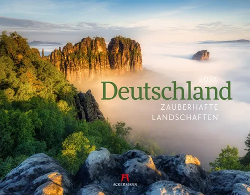 Deutschland Kalender 2026 | Zauberhafte Landschaften im Querformat - Freizeit, Haus & Garten | Großformatiger Kalender (54x42 cm) mit atemberaubender Landschaftsfotografie für ein inspirierendes Ambiente.