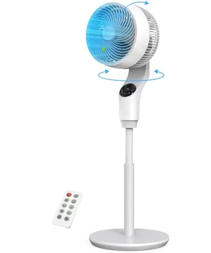 Leiser Standventilator mit Fernbedienung und 30M Reichweite