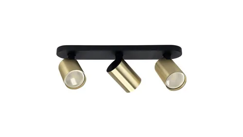 Dreifach-Spot-Deckenleuchte MALGA 3 ELEGANT Schwarz/Gold in gold von EDO SOLUTIONS