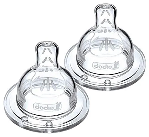 Dodie Sauger, flach, Antikolik, Sensation+, transparent, 0-6 Monate, Fluss 2