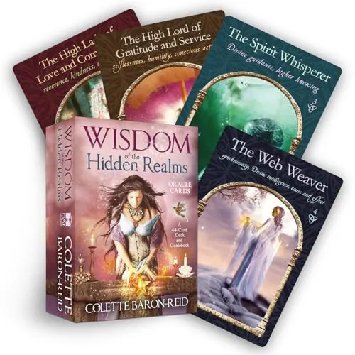 Wisdom of the Hidden Realms Oracle Cards - Tarot-Karten für spirituelle Einsichten, ideal für alle Anlässe und einfach zu benutzen und zu lagern.