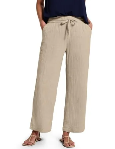 Street One Wide Leg Musselin Hose