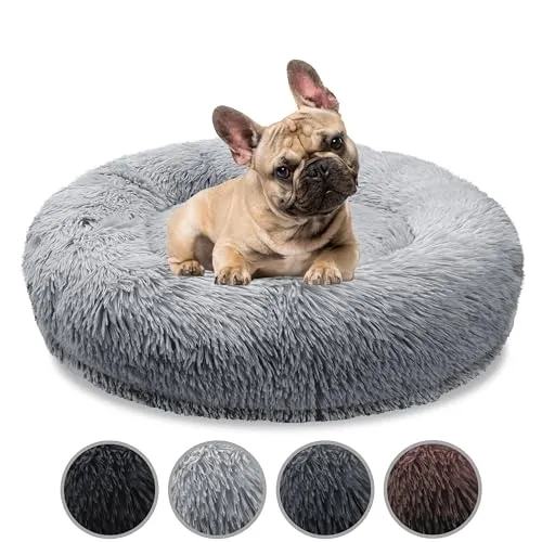 bluzelle Orthopädisches Hundebett für Mittelgroße Hunde, 70cm Donut Kissen - Hundebett mit Memory Foam für optimalen Komfort und Gelenkunterstützung, waschbar und pflegeleicht, ideal für erholsamen Schlaf.