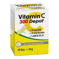 Vitamin C 300 Depot + Zink + Histidin + D Kapseln