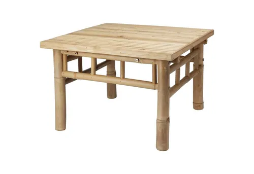 Koopman International Couchtisch aus Bambus, quadratisch 57 x 57 x 38 cm