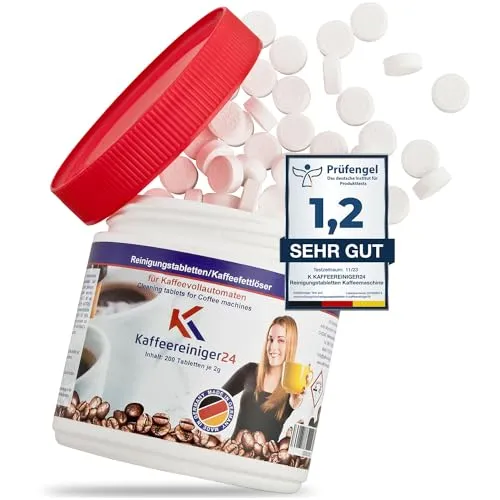 Reinigungstabletten 2g für Kaffeevollautomaten & Kaffeemaschinen – nur 8 Cent je Reinigung – Kompatibel mit Jura, Siemens (auch EQ Series), Philips, Saeco, Melitta, Krups, Bosch, Miele uvm. 200