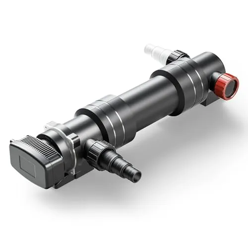 SunSun CUV-636 Teichklärer - UV-Sterilisator mit 7000 l/h und 36 W UVC, effektiv gegen Algen und Bakterien, sorgt für klares Wasser und gesunde Teichbewohner.