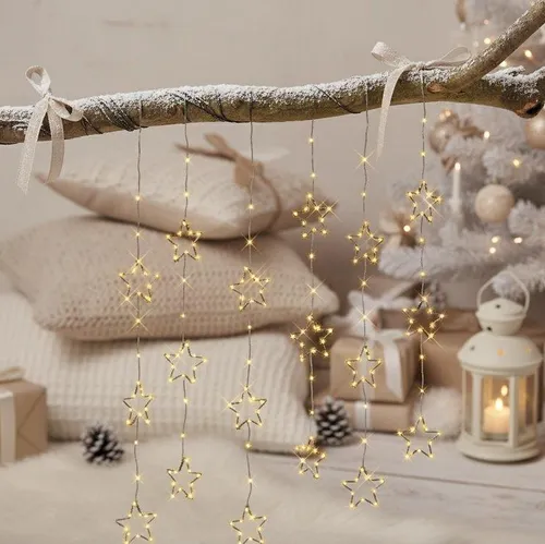 Kaemingk LED-Lichterkette Lumineo Kaskade Sterne Micro LED