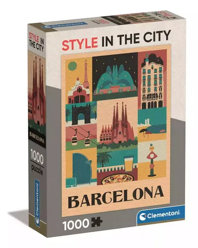 Puzzle 1000 Compact Barcelona Clementoni 8005125398478