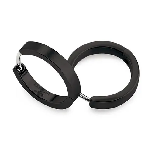 Boccia Titan Creolen schwarz 0577-07 – Elegante Ohrringe von Boccia Titanium