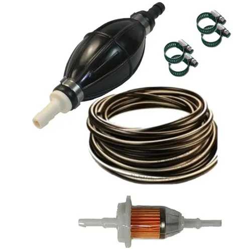 Meter Pumpball Benzinschlauch Benzinfilter Schlauchbinder Bootstank Benzintank 3