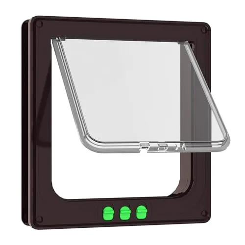 Moaobooh Katzentür, Katzenklappe, wetterfest-einfache Installation Hundeklappe für Innen Außentür, Fenster, Wand