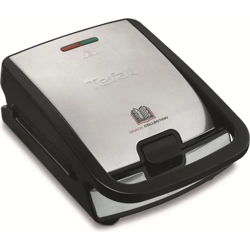 Tefal Waffeleisen Snack Collection SW857D, 700 Watt - Sandwichmaker mit zusätzlichem Plattenset für Waffeln und Panini, einfache Handhabung und schnelle Reinigung garantieren köstliche Ergebnisse.