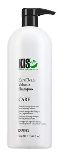 KIS Cleansing Volume Shampoo 1000ml - Keratin Infusion für voluminöses Haar - Shampoo für normales bis fettiges Haar, reinigt intensiv und sorgt für langanhaltendes Volumen ohne Austrocknen. Ideal für Friseure und zur Entfernung von Ablagerungen.
