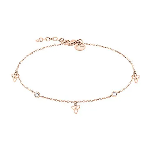 Tamaris Damen Fußkette in Roségold aus Edelstahl in gold von Tamaris