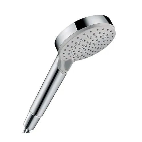 hansgrohe Vernis Blend - Duschkopf, Handbrause mit 2 Strahlarten, runde Duschbrause (100 mm), Brausekopf mit Antikalk-Funktion, Chrom, 26270000