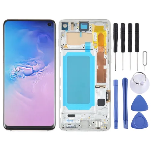Samsung Galaxy S10 G973 Full TFT LCD Display mit Rahmen - Handy-Komponenten & -Teile, hochwertiges Full TFT Display mit Rahmen für einfache Montage und sofortige Nutzung.