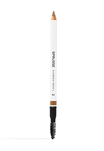 UND GRETEL SPRUSSE - Eyebrow Pencil Warm Brown 02 - Brauenstift in veganer Formel für ausdrucksstarke Augenbrauen. In 3 Nuancen erhältlich und inklusive praktischer Bürste für perfektes Styling.