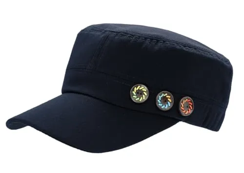 Schirmmütze Unifarbe Army Cap Baseball Kappe Herren Mütze Damen - K300 (DE/NL/SE/PL, Alphanumerisch, Einheitsgröße, K300-Tiefblau)