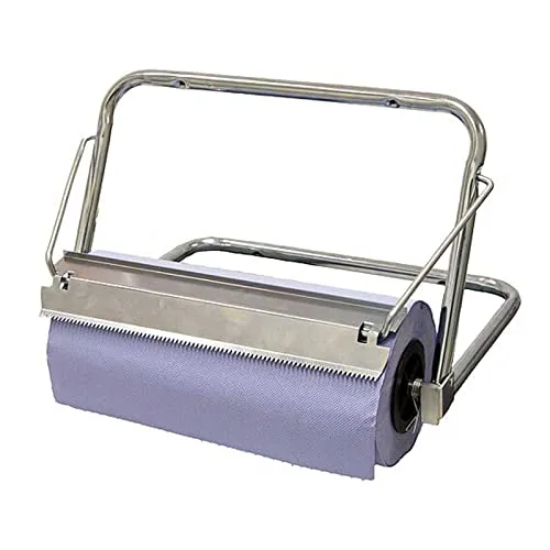 FRONTTOOL Wandhalter für Papierrolle - Toilettenpapierhalter, ideal für Putzrollen bis 380 mm Breite, ausgestattet mit einer praktischen Abrissschiene für einfachen Zugang.
