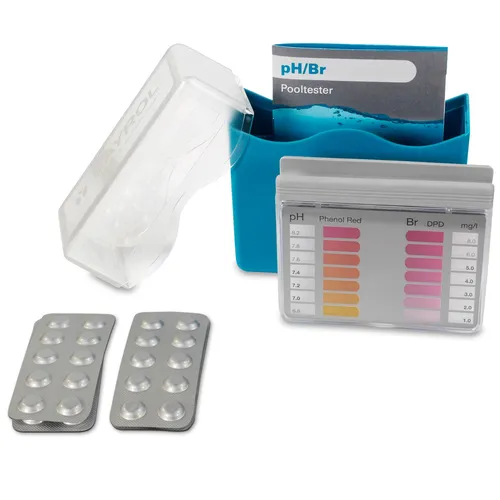BAYROL Pool-Tester Brom/pH - Wassertester für präzise Messungen von Brom und pH-Werten, sorgt für kristallklares Poolwasser und optimale Wasserqualität.