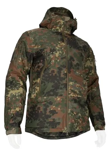AB Jacket ECW Level 7 Camouflage - Wärmeschutz Jacke - Funktionsjacke mit optimalem Wärmeschutz bis -20°C, wasserabweisend und winddicht, ideal für Outdoor-Aktivitäten bei extremen Wetterbedingungen.
