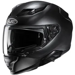 HJC F71 Solid Motorradhelm L - Fiberglas Integralhelm schwarz matt - Motorradhelm in Größe L, aus leichtem Fiberglas mit kratzfestem Visier und optimaler Belüftung. Ideal für alle Jahreszeiten und mit Straßenzulassung.