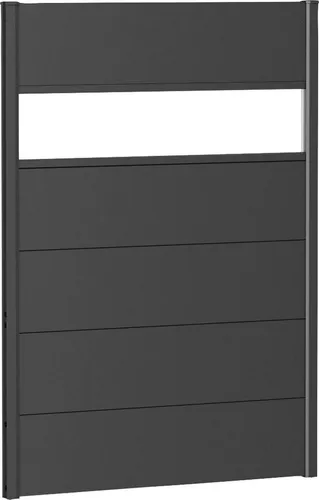 Biohort Sichtschutz mit Acrylglas, Dunkelgrau, 100x135 cm