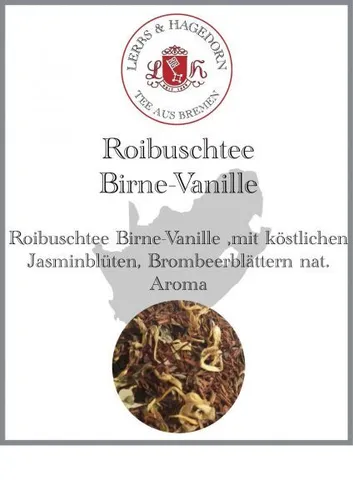 Roibuschtee Birne Vanille 250g