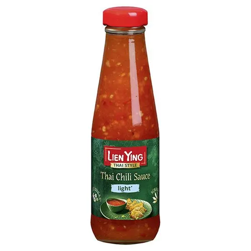 Lien Ying Thai Chilisauce zuckerreduziert - Würzsoßen mit süß-scharfer Note, perfekt für gesundheitsbewusste Genießer ohne Zuckerzusatz – ideal als Dip oder Zutat für kreative Gerichte!
